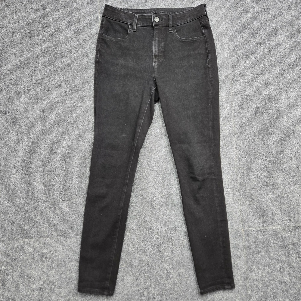 American Eagle Hi-Rise Jegging Dream Black Skinny Jeans Womens Size 6 28x28